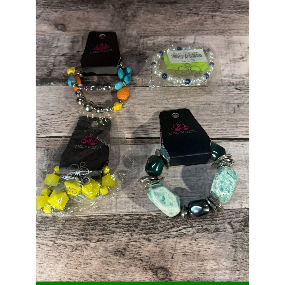 Lot of 4 New Paparazzi Bracelets